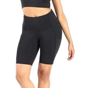 NWT Yoga Democracy Black Sz XL Utility Biker Shorts Pockets!!